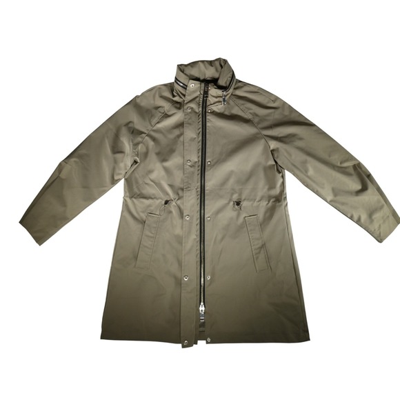 Rebecca Minkoff Oversized Hooded Parka Khaki Women's Size M 251‎ Water-Repellent - Picture 2 of 11